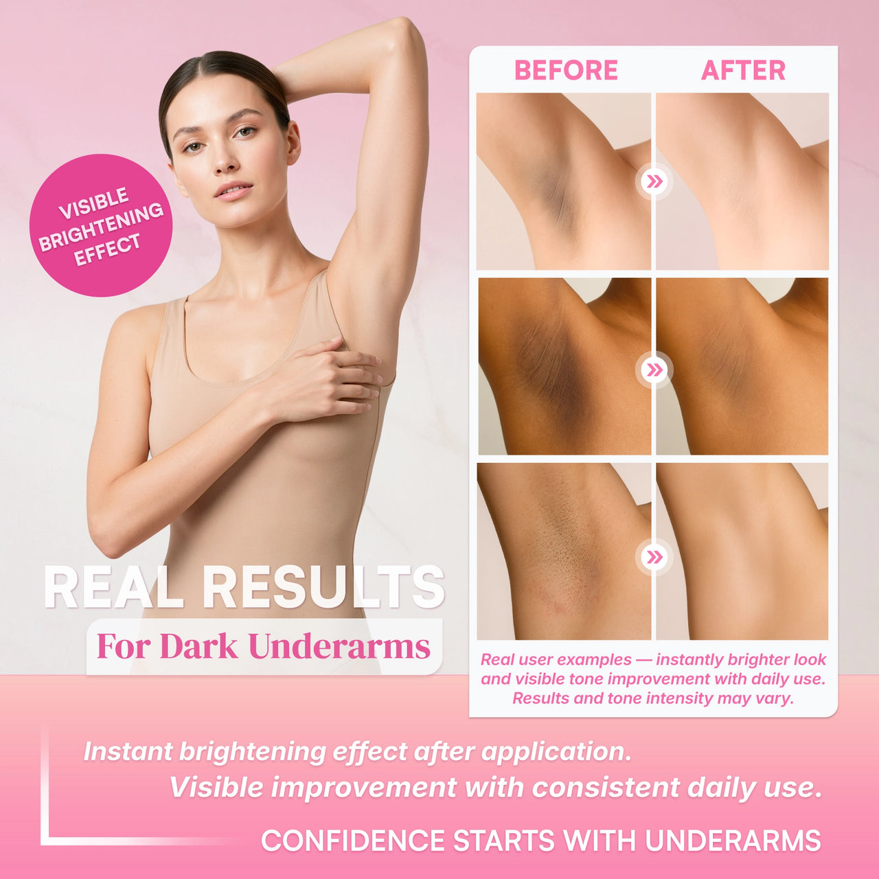 SB Skin Brightening Roll-on for Underarms w/ Natural Deodorant