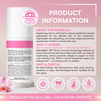 SB Skin Brightening Roll-on for Underarms w/ Natural Deodorant