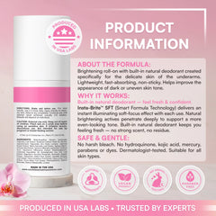 SB Skin Brightening Roll-on for Underarms w/ Natural Deodorant