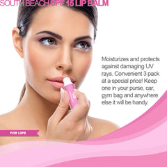 SB SPF 15 Moisturizing Lip Balm (3-Pak)